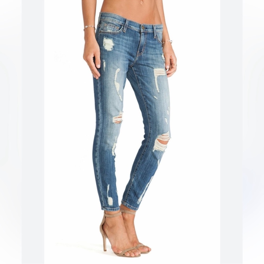 Current Elliott‎ Jeans The Stiletto Jodie Shredded Skinny 27 Distressed Stretch